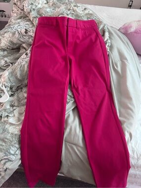 Old Navy Hot Pink Straight-Leg Pants